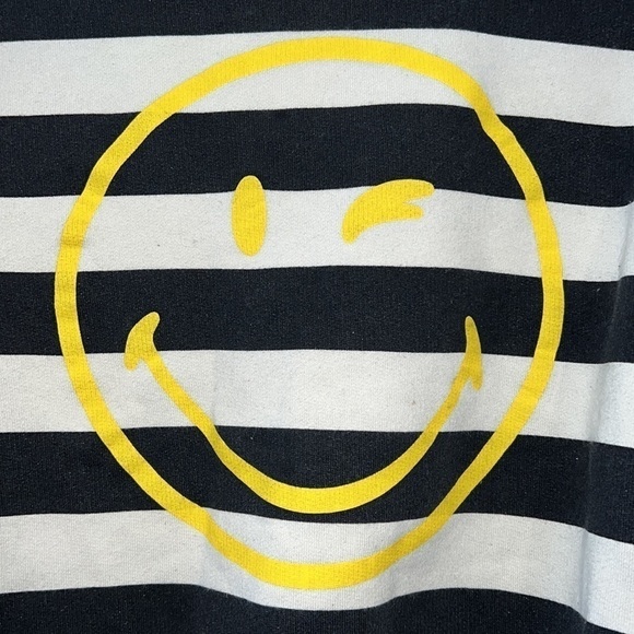 ZARA X Smiley World kids smiley stripes long sleeves top size 9 - Picture 4 of 15